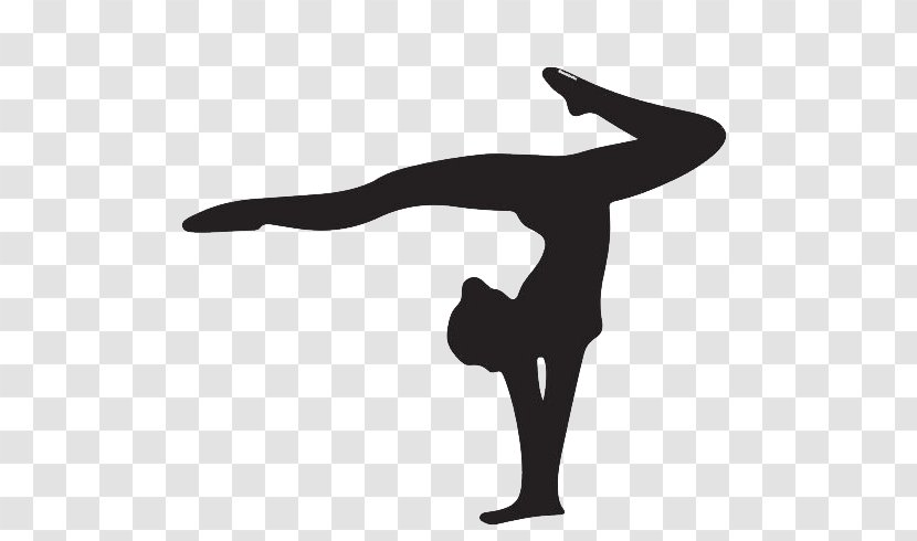 Gymnastics Silhouette Drawing Wall Decal Clip Art - Backbend Transparent PNG