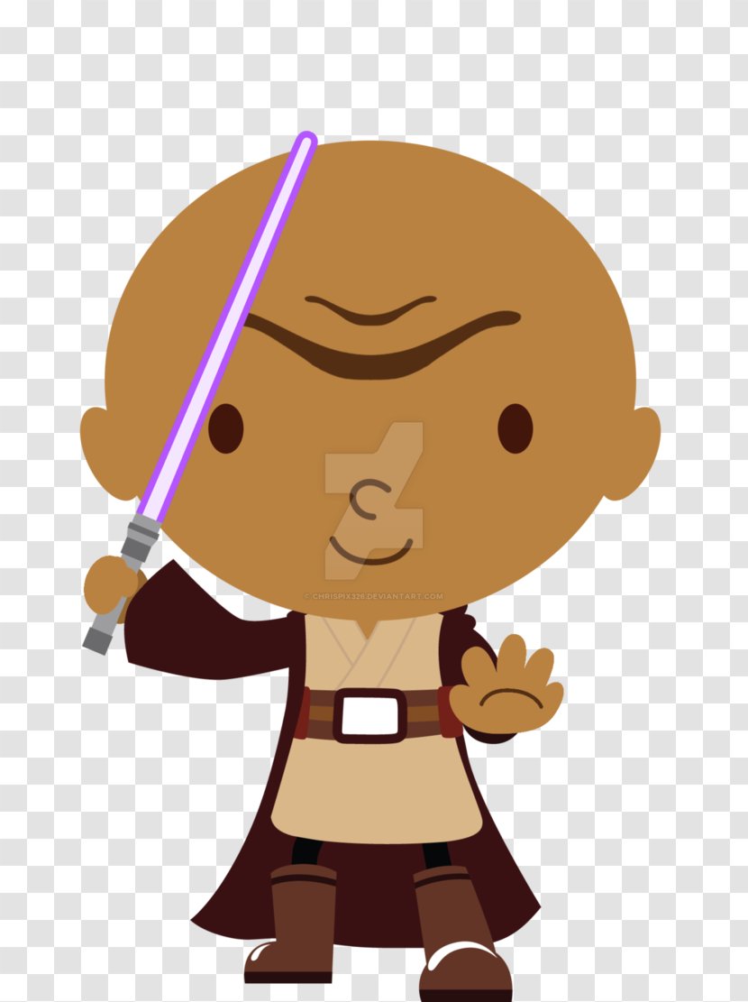 Luke Skywalker Anakin Obi-Wan Kenobi Yoda Chewbacca - Cartoon - Mace Windu Transparent PNG