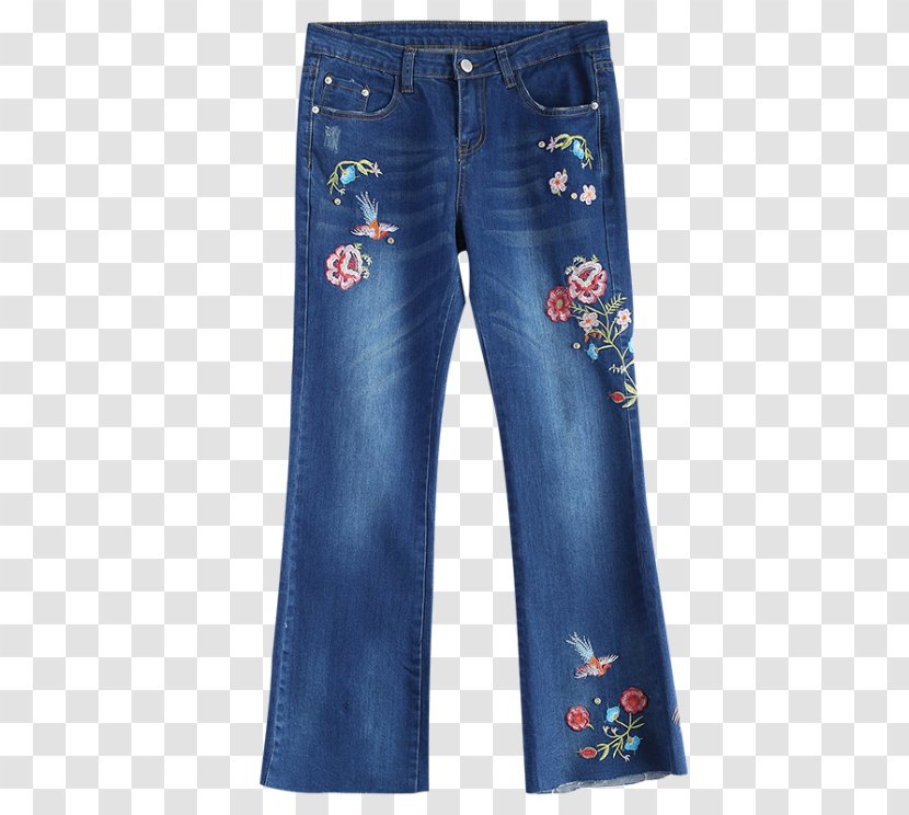 Mom Jeans Denim Pants Skirt - Ripped - Zipper Transparent PNG