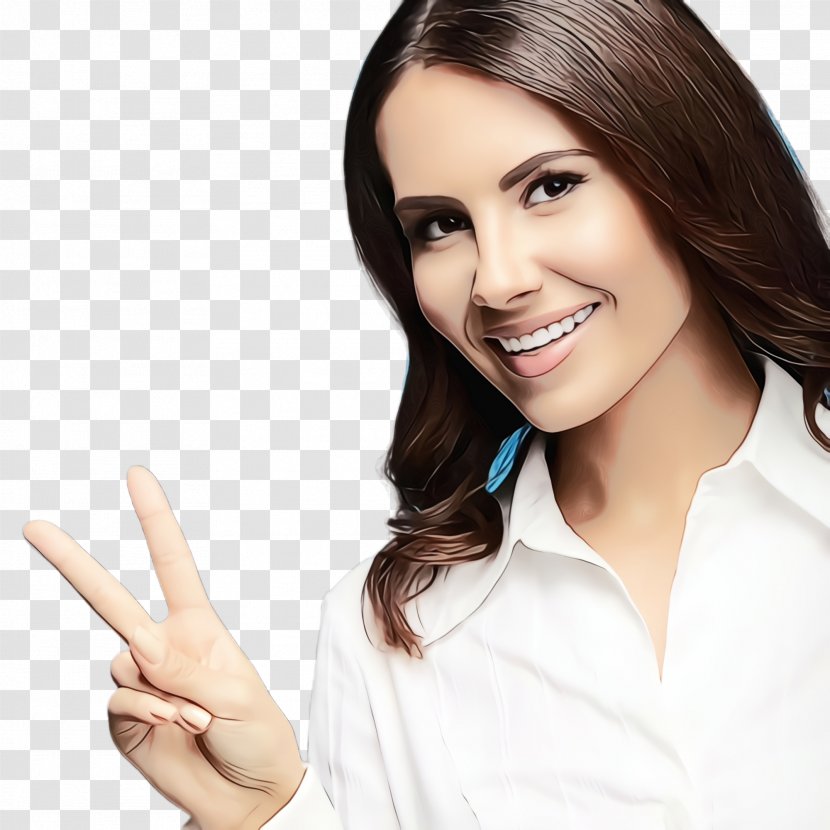 Skin Gesture Finger Eyebrow Beauty - Thumb Smile Transparent PNG