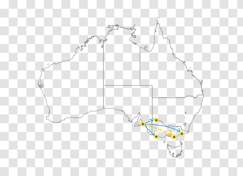 Australia Blank Map Geological Survey Of Queensland Scale - Area Transparent PNG