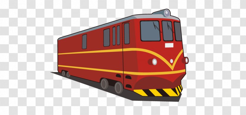 Train Rail Transport Clip Art - Rolling Stock - Hand-painted Elements Transparent PNG