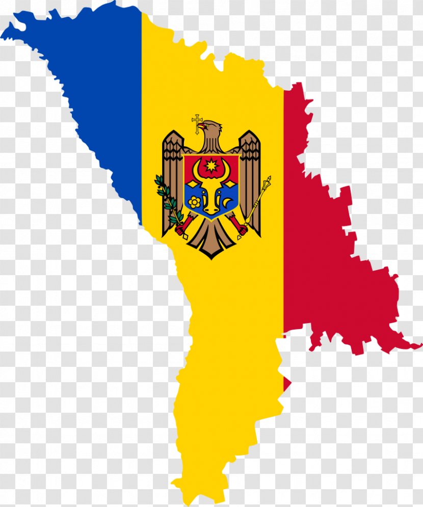 Flag Of Moldova Map Moldavian Soviet Socialist Republic - Pixel Transparent PNG