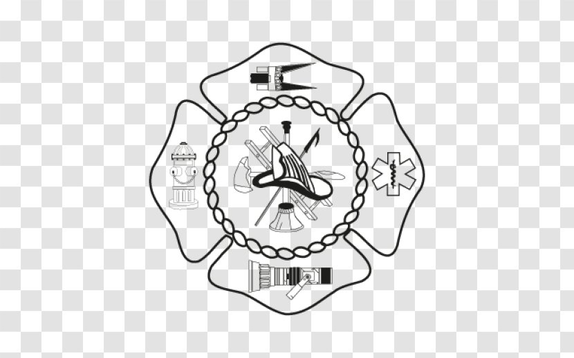 Fire Department Firefighter Station Engine - Watercolor - Logo Insignia Transparent PNG