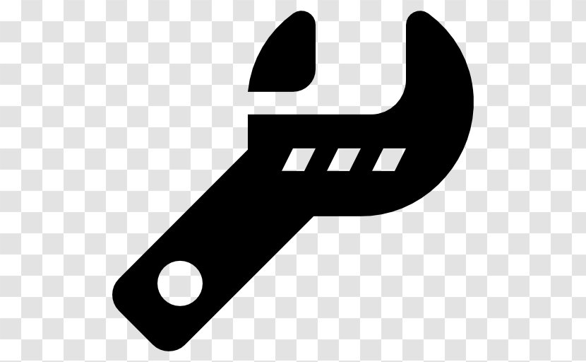 Spanners Tool Adjustable Spanner - Black And White Transparent PNG