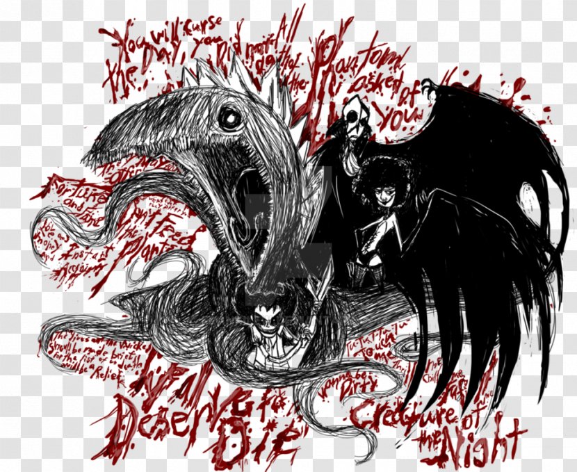 Demon Graphic Design Font - Mythical Creature Transparent PNG