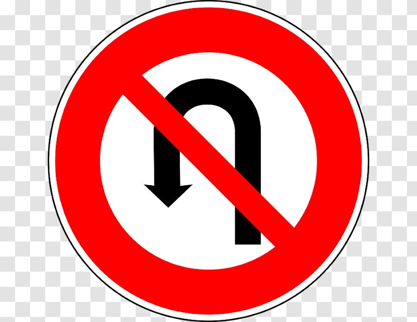 Road Signs In Singapore U-turn Traffic Sign Regulatory - Frame Transparent PNG