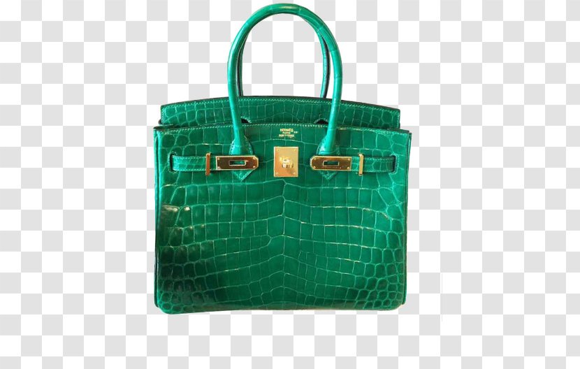Chanel Birkin Bag Hermxe8s Handbag - Metal - Hermes Platinum Package Gold Buckle 30 Emerald Green Crocodile Skin Transparent PNG