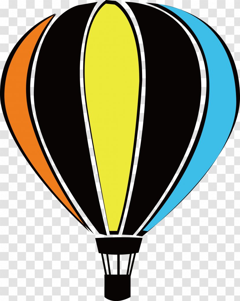 Hot Air Balloon Clip Art Image - Yellow - Baixo Illustration Transparent PNG