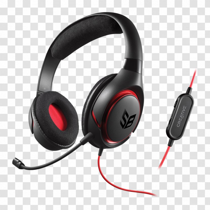 Headset Creative Technology Sound Blaster Inferno Headphones - Electronic Device Transparent PNG