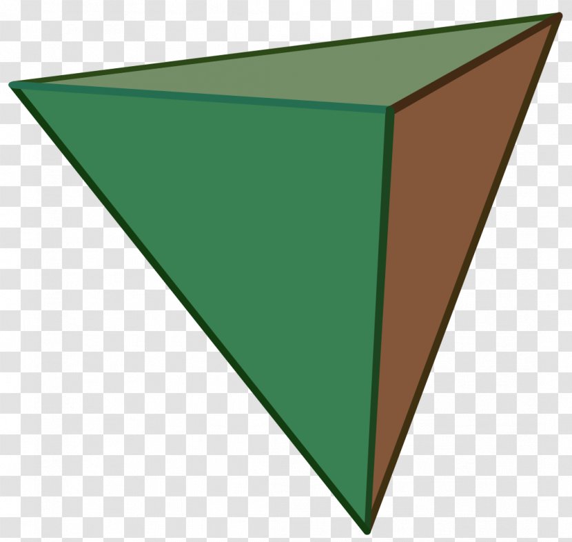 Tetrahedron Platonic Solid Regular Polyhedron Polygon - Grass - Thumbtack Transparent PNG