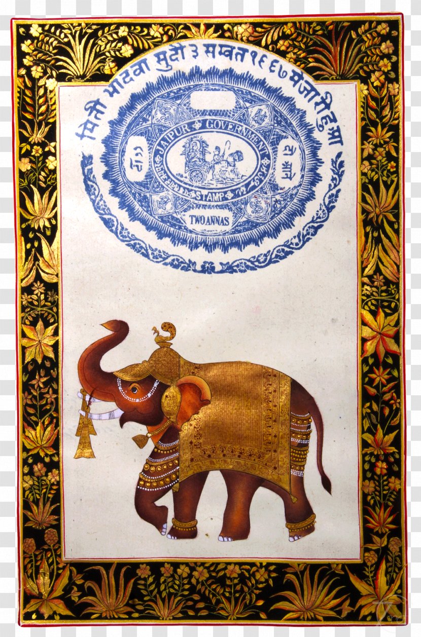 Elephant Indian Painting Miniature Art - Rajasthan - Watercolor Transparent PNG