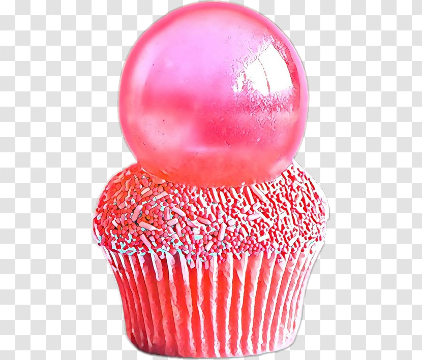 Pink Baking Cup Red Cupcake Icing Transparent PNG