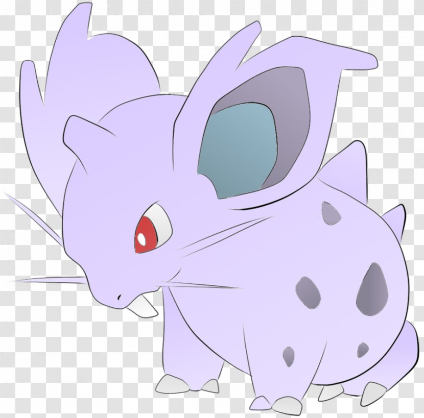 Whiskers Pokémon GO FireRed And LeafGreen Nidoran♀ Nidoran♂ - Nose - Rabbit Transparent PNG
