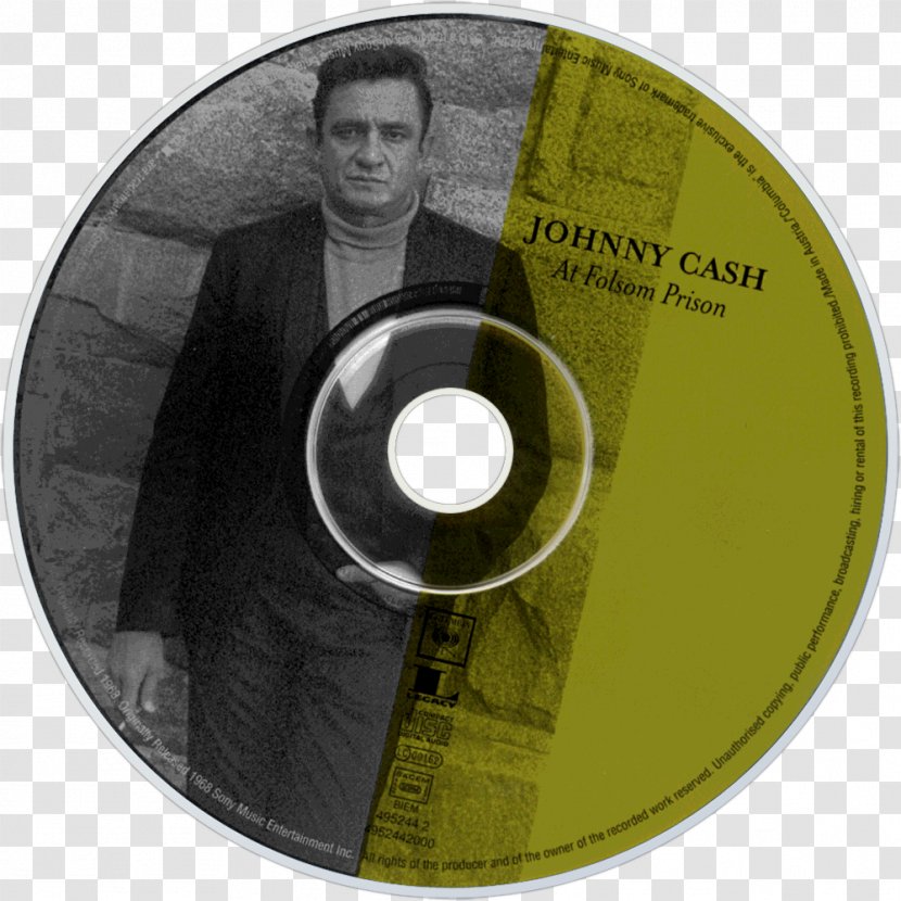 Compact Disc At Folsom Prison Album Fan Art Disk Image - Brand - Johnny Cash Transparent PNG