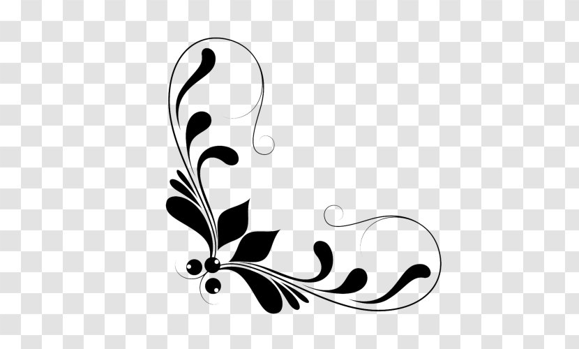 Decorative Corners Arts Floral Ornament Clip Art - Flower - Flourish Transparent PNG