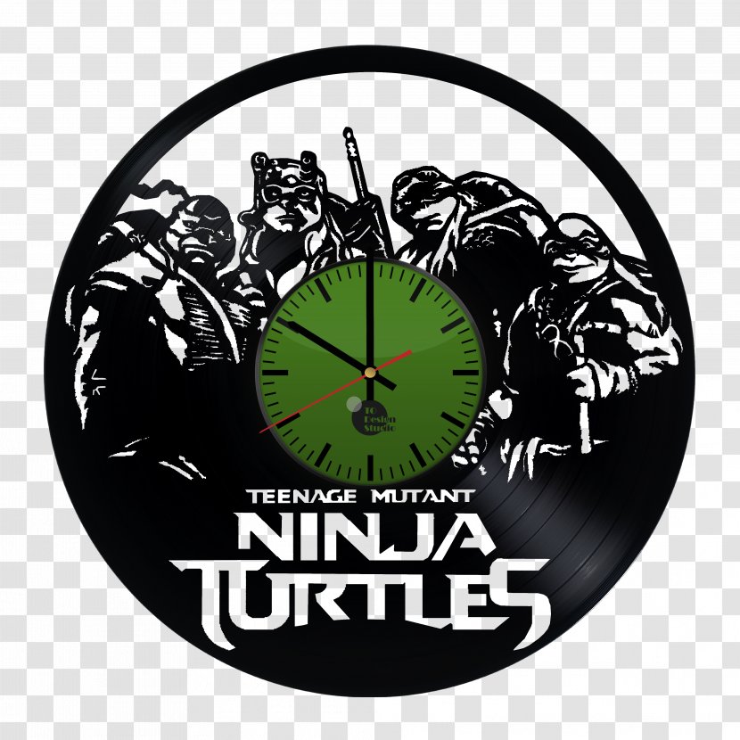 Teenage Mutant Ninja Turtles Raphael Clock Phonograph Record - Mutants In Fiction - Folding Fan Transparent PNG