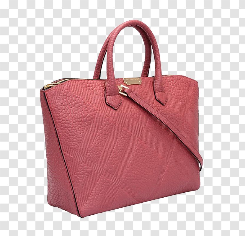 Tote Bag Burberry Lossless Compression - Pink - Dual-use Package Transparent PNG