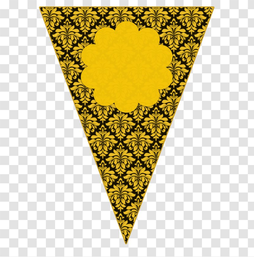 Line Triangle Pattern - Rectangle - Yellow Transparent PNG