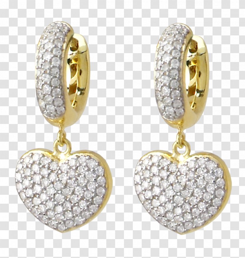 Earring Jewellery Gold Distak Jóias Diamond - Body Transparent PNG