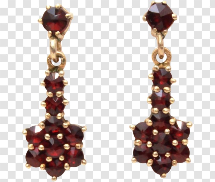Ruby Earring Jewellery Maroon - Fashion Accessory Transparent PNG