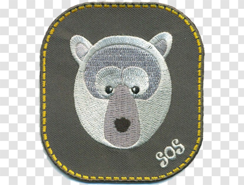 Polar Bear Embroidered Patch Iron-on Tiger Transparent PNG