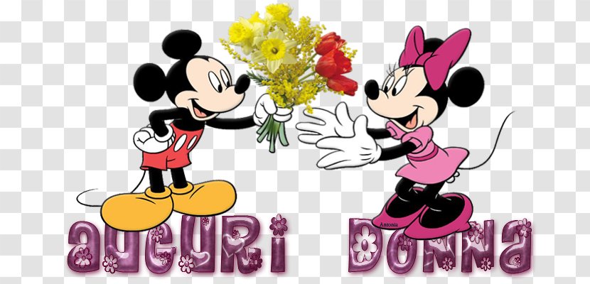 Minnie Mouse Mickey Goofy Donald Duck Pluto - Friendship - Festa Della Donna Transparent PNG