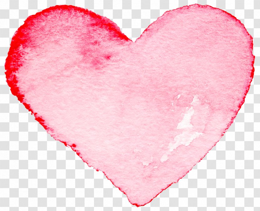 Watercolor Painting Heart Transparent PNG
