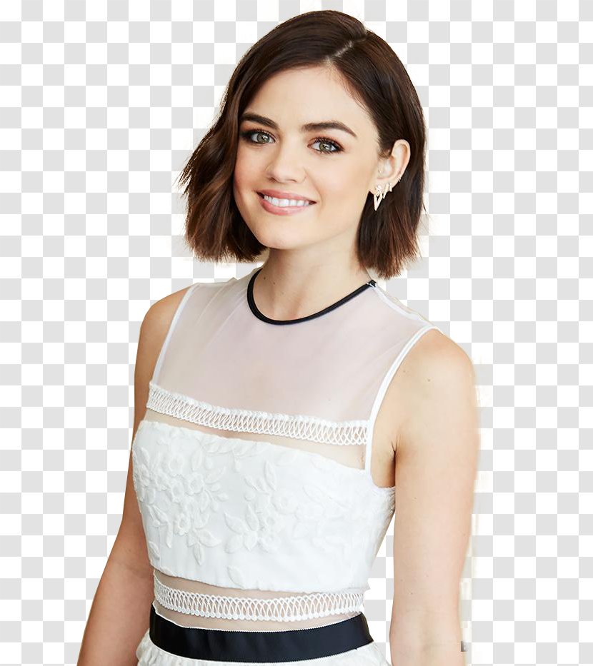 Lucy Hale Pretty Little Liars Aria Montgomery Hairstyle Bob Cut - Cartoon Transparent PNG