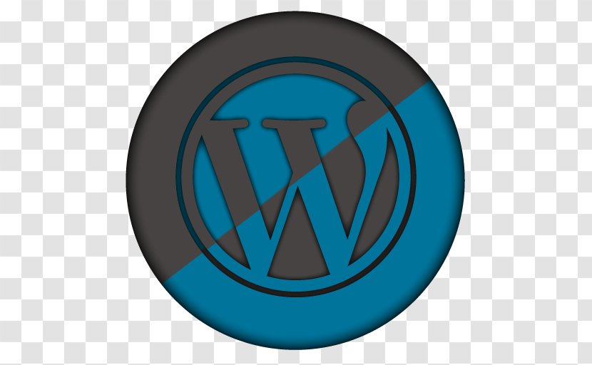 WordPress Directory PHP Logo Symbol - Electric Blue Transparent PNG