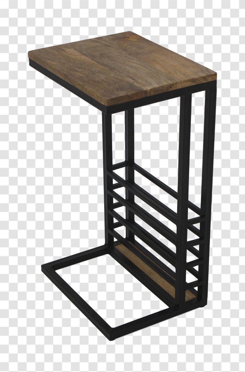 Table Bijzettafeltje Furniture Bijzettafel Mangohout/ijzer Chair - Cavetown - Wooden Small Stool Transparent PNG