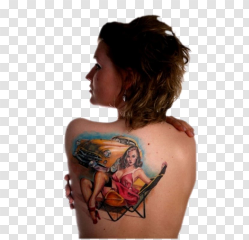 Tattoo Shoulder Woman Cover-up Scapula - Flower Transparent PNG