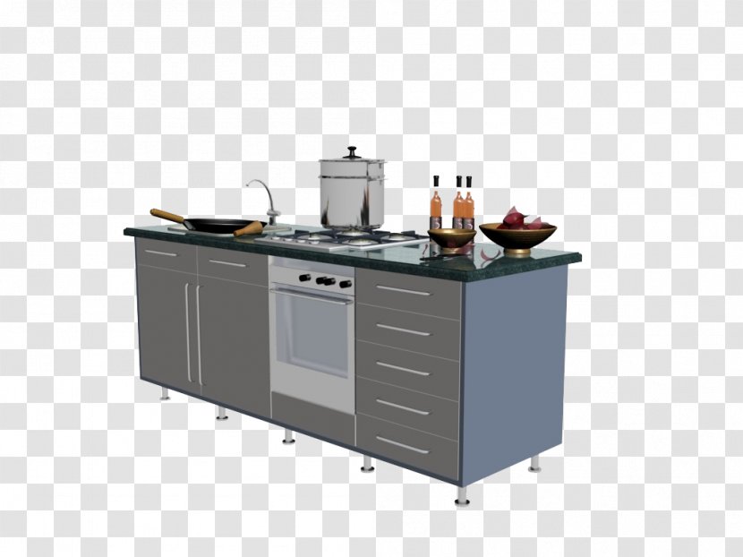 Kitchen Cupboard Furniture - Stainless Steel Transparent PNG