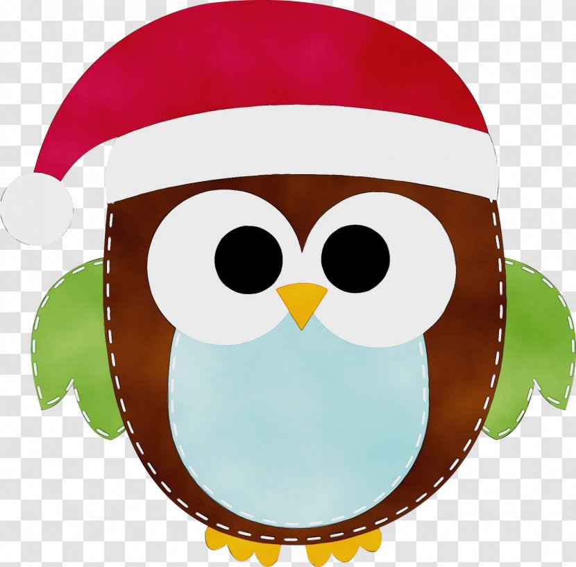 Christmas Clip Art - Watercolor - Oval Bird Of Prey Transparent PNG