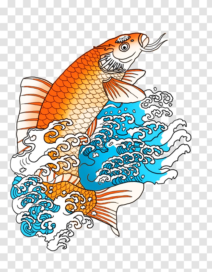 Drawing Cartoon Clip Art - Food - Koi Fish Transparent PNG