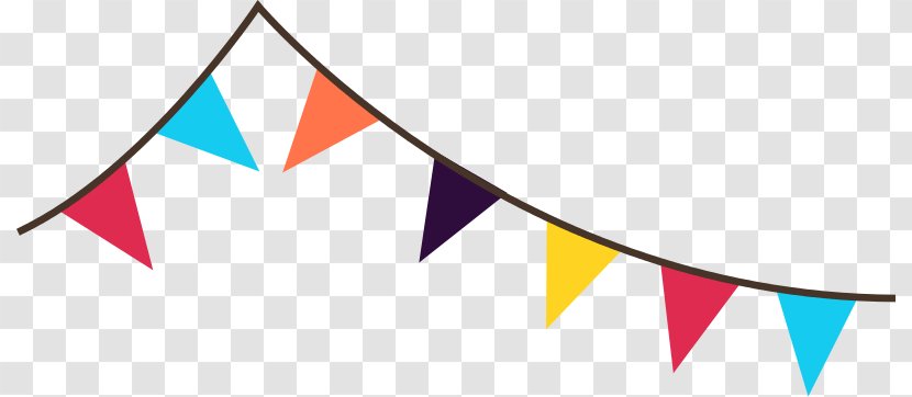 Bunting Banner Pennon Flag Clip Art - Symbol - Cliparts Transparent PNG