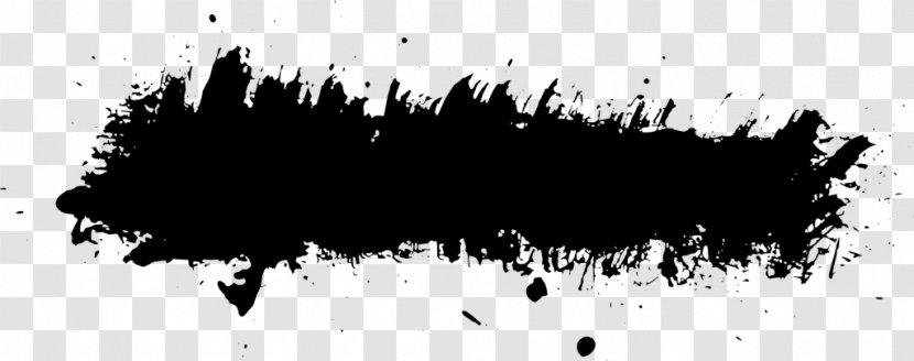 Image Grunge Clip Art Painting - Watercolor - Black Banner Transparent PNG