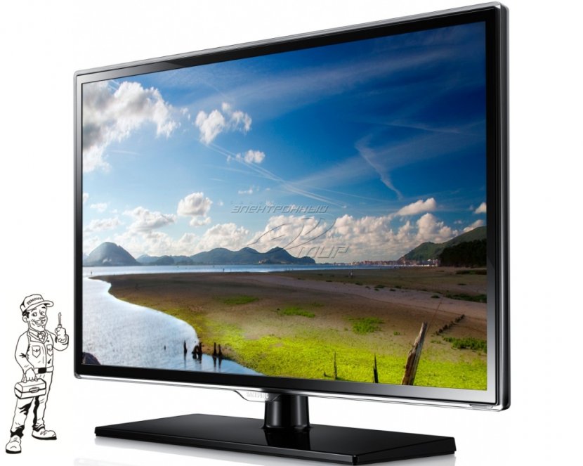 LED-backlit LCD Samsung 1080p Smart TV Television - Monitor - Tv Transparent PNG