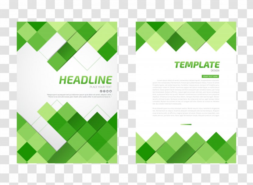 Flyer Paper - Leaf - Green Square Background Transparent PNG