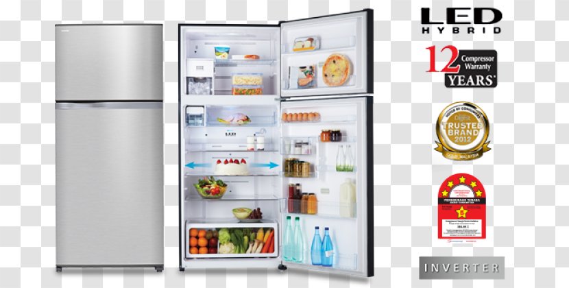 Refrigerator Toshiba Home Appliance Ice Makers Freezers - Kitchen - Piano Education Card Transparent PNG
