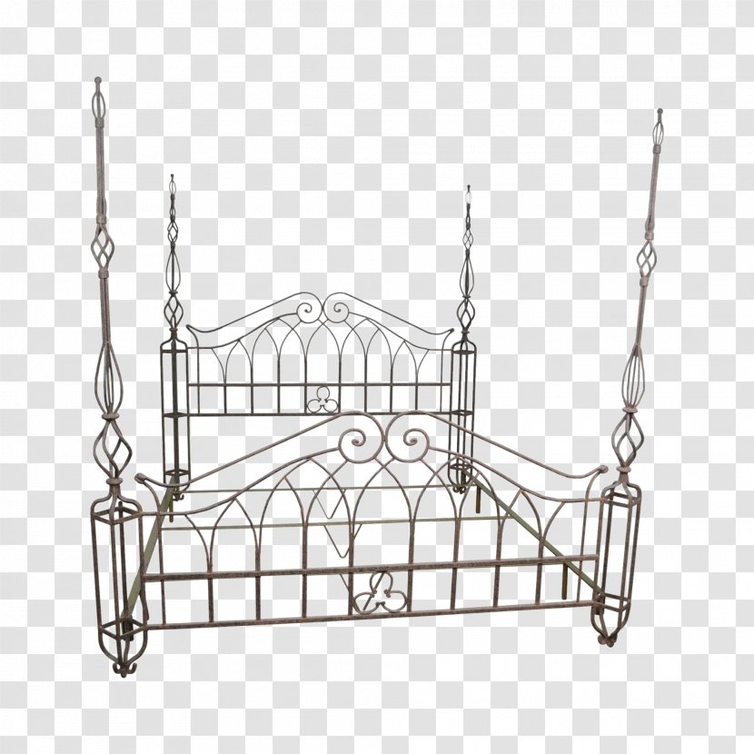Bed Frame Line Product Design Angle - Home Accessories - Wrought Iron Transparent PNG