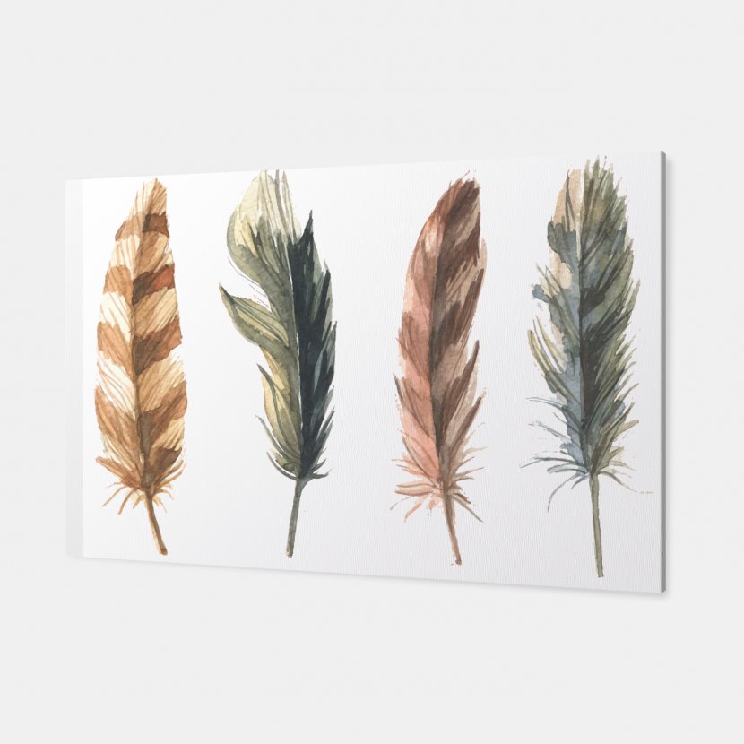 Feather Watercolor Painting Paintbrush - Brush Transparent PNG