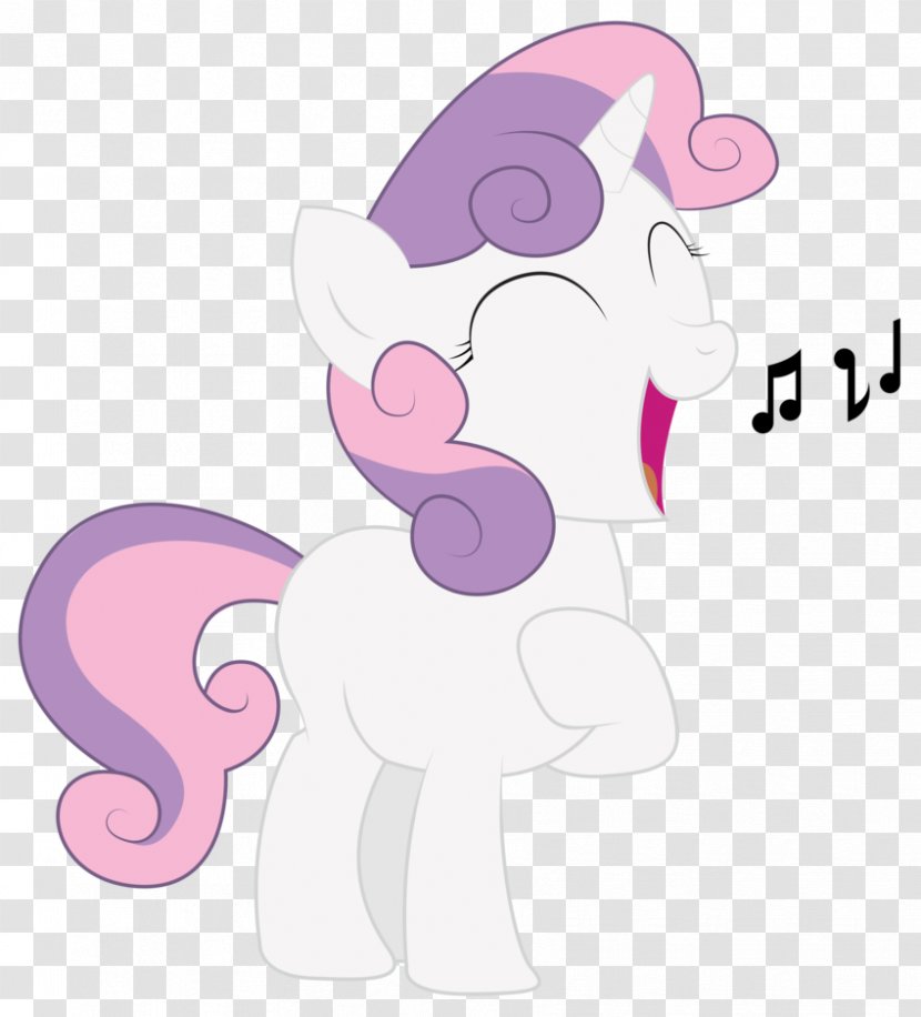 Pony Sweetie Belle Singing - Tree Transparent PNG