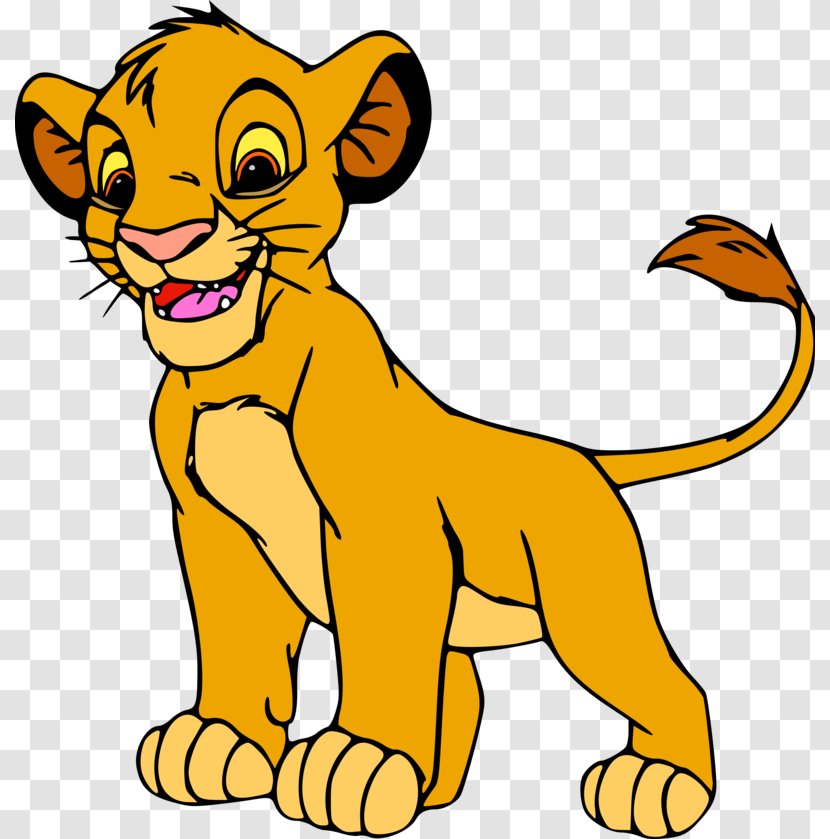 Simba Nala Scar Shenzi Mufasa - Tail - Mountain Lion Cartoon Transparent PNG