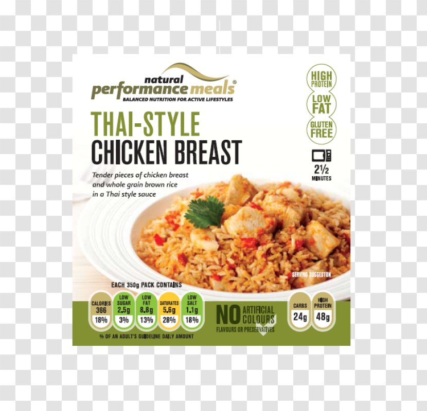 Thai Fried Rice Cuisine Vegetarian TV Dinner - Meal Replacement - Chicken Transparent PNG