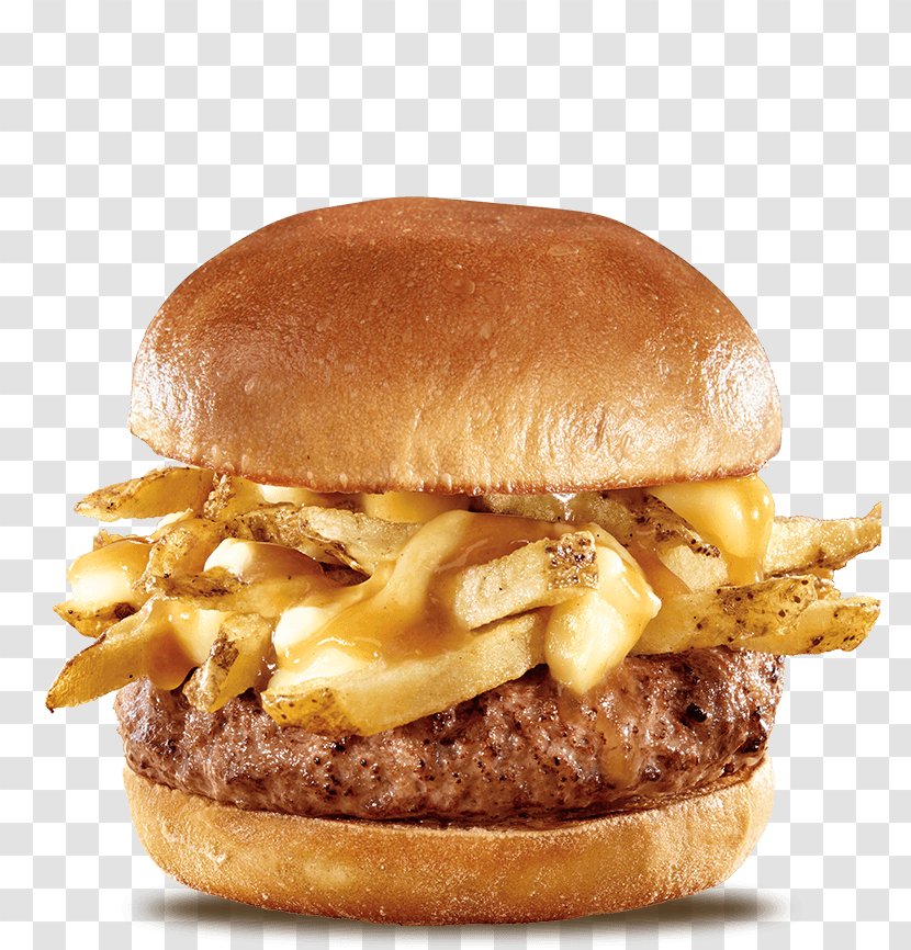 Cheeseburger Hamburger Poutine Buffalo Burger Slider - Patty - Breakfast Sandwich Transparent PNG
