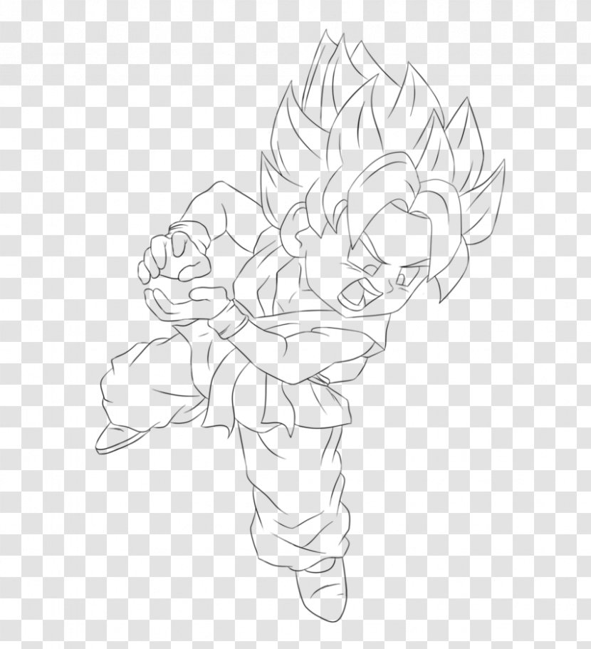 Visual Arts Drawing Line Art Sketch - Kamehameha Transparent PNG