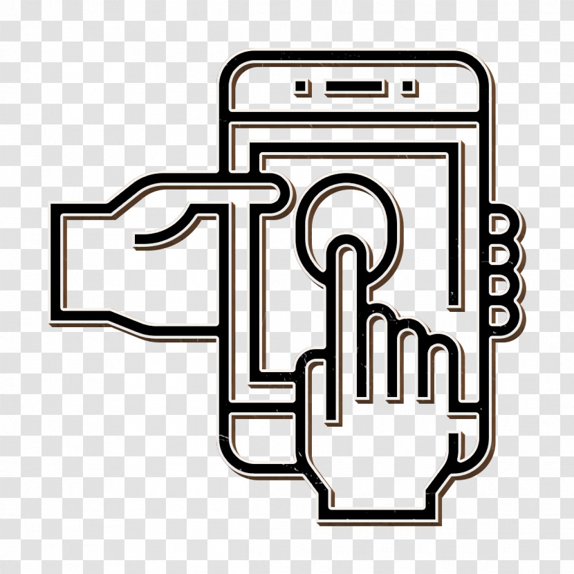 Smart House Icon Access Icon Fingerprint Icon Transparent PNG