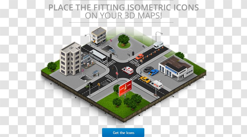 Isometric Projection 3D Computer Graphics In Video Games And Pixel Art - Skybox - Road Transparent PNG