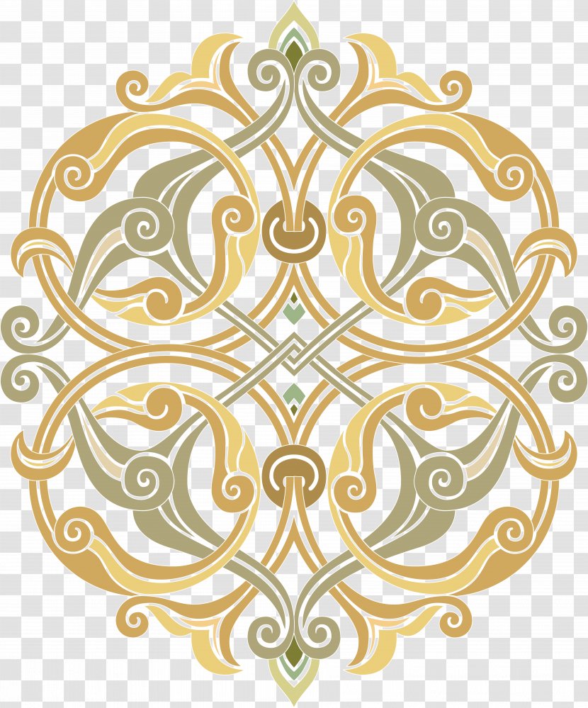 Arabesque Ornament Islamic Art Stencil Drawing - Stock Footage Transparent PNG